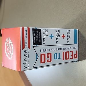 Rinse bath and body co. PEDI TO GO SET. New never used or opened.